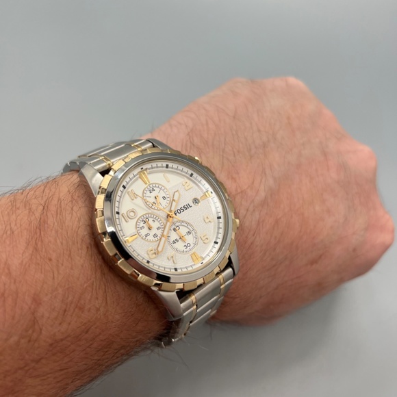 Man’s Fossil Two Tone Multi Function Quartz Watch - Picture 6 of 6